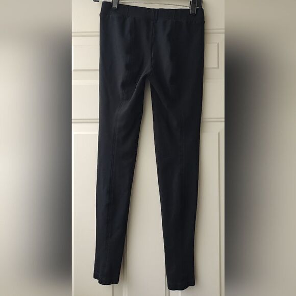 VINCE Women's Black Pull-On Black Leggings {Stitching Down Back Legs} Size M - Picture 2 of 7